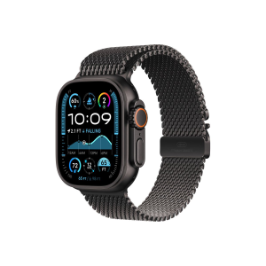 Apple Watch Ultra 2 | GPS + Cellular | 49mm | Mit Black Titanium mit Milanese Loop M