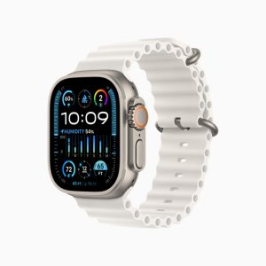 Apple Watch Ultra 2 | GPS + Cellular | 49mm | Titan | Ocean Armband Weiß - Ausverkauf!