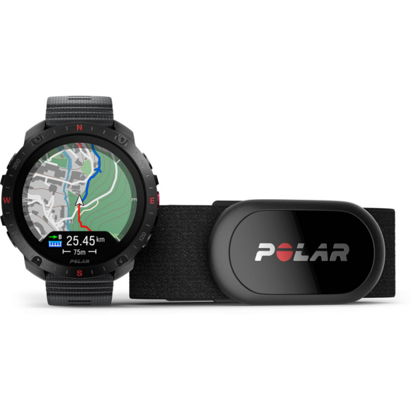 Polar Grit X2 Pro Black + H10 GPS-Uhr mit Herzfrequenzgurt